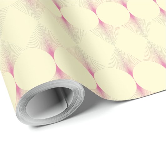 Elegant Pastel Geometric Gift Wrap Cadeaupapier (Rol Hoek)