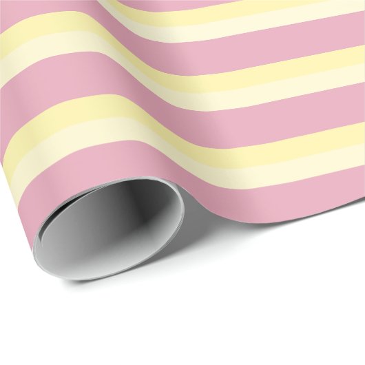 Elegant pastel gestreept inpakpapier (Rol Hoek)