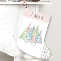Elegant pastel Glitter kerstboom stoppen