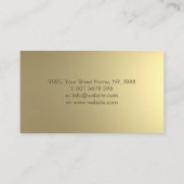 Elegant pastel Gold Lotus Flower Visitekaartje (Achterkant)