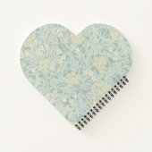 Elegant Pastel Green Jasmine Floral Pattern Notitieboek (Achterkant)