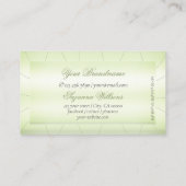 Elegant Pastel Green met Diamonds Professional Visitekaartje (Achterkant)