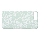  elegant pastel groen wit stijlvol floranje Case-Mate iPhone case (Achterkant (Horizontaal))