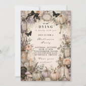 Elegant Pastel Halloween-feest Kaart (Voorkant)