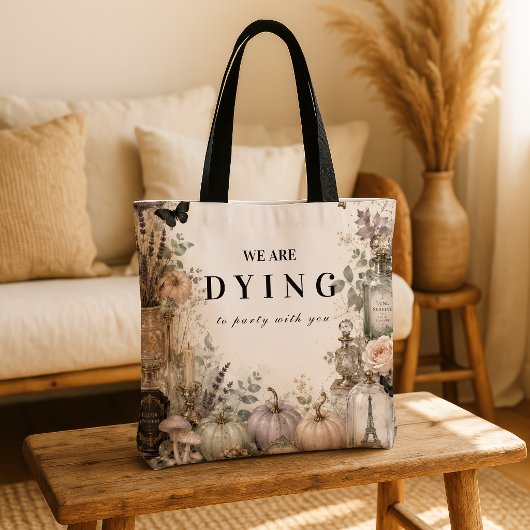 Elegant Pastel Halloween-feest Tote Bag