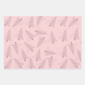 Elegant pastel-kerstboompatroon inpakpapier vel (Voorkant)