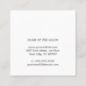 Elegant Pastel Lint Stijlvolle Schoonheid Salon Co Kortingskaartje (Achterkant)