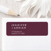 Elegant Pastel Minimal Modern Retouradreslabel Etiket (Insitu)