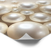 Elegant Pastel Pearls Vrijgezellenfeest Welkom Poster (Hoek)