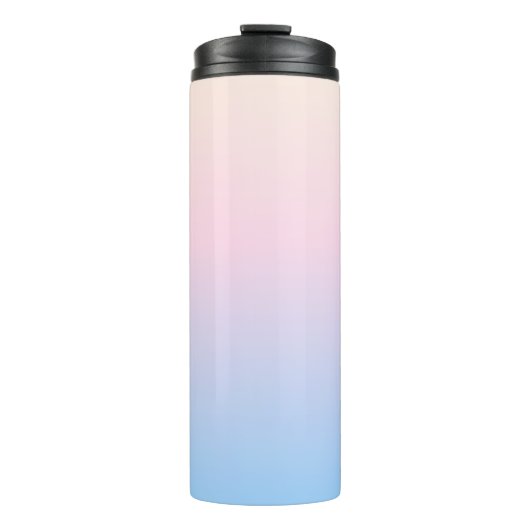 elegant pastel pink blue bright gradient colors thermosbeker (Voorkant)