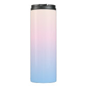 elegant pastel pink blue bright gradient colors thermosbeker (Achterkant)