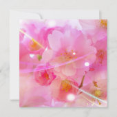 Elegant Pastel Pink Cherry Blossom Flowers Weddens Kaart (Voorkant)
