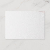 Elegant Pastel Pink Floral Lijst Fancy Informatiekaartje (Achterkant)