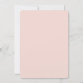 Elegant Pastel Pink Floral Lijst & Gold Druppels Kaart (Achterkant)