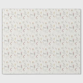 Elegant Pastel Pink Red Blue Wilde Waterverf Cadeaupapier (Vlak)