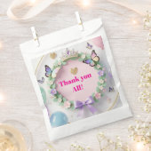 Elegant Pastel Quinceañera Favor Bags with balloon Bedankzakje (Geknipt)