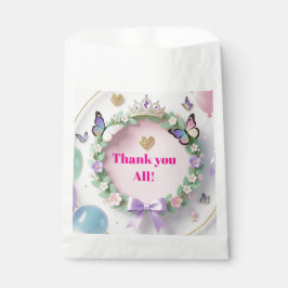 Elegant Pastel Quinceañera Favor Bags with balloon Bedankzakje