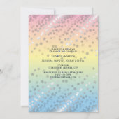 Elegant Pastel Rainbow Afstuderen Afstuderen Foto Kaart (Achterkant)