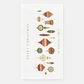 ELEGANT PASTEL RED GREEN STAR CHIRSTMAS ORNAMENS SERVET (Voorkant)