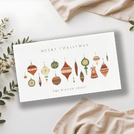 ELEGANT PASTEL RED GREEN STAR CHIRSTMAS ORNAMENS SERVET