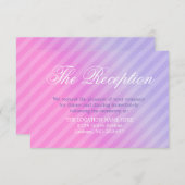 Elegant Pastel Roze Lila Informatiekaart Informatiekaartje (Voorkant / Achterkant)