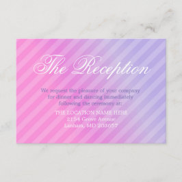 Elegant Pastel Roze Lila Informatiekaart Informatiekaartje