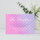 Elegant Pastel Roze Lila Informatiekaart Informatiekaartje (Staand voorkant)