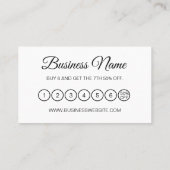 Elegant pastel roze moderne getrouwheidskaart visitekaartje (Achterkant)