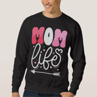Elegant Pastel Roze Moeder Leven Script Ontwerp Trui