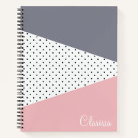 Elegant pastel roze paarse meetkundige poka dots