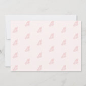 Elegant pastel roze vlinder Baby shower Kaart (Achterkant)