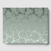 Elegant Pastel Sage Green Wedding Monogram Gastenboek (Achterkant)