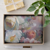 Elegant Pastel Spring Flowers Decoupage Tissuepapier (Geschenk)
