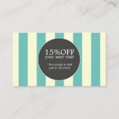 Elegant Pastel Stripes Black Beauty Coupon (Voorkant)