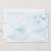 Elegant pastel tuin Waterverf repetitie diner Kaart (Achterkant)