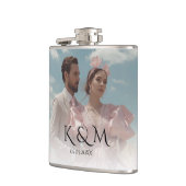 Elegant Pastel Vintage picture Wedding  Heupfles (Links)