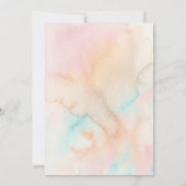 Elegant Pastel Watercolor Invitation | Soft Blush  Kaart (Achterkant)