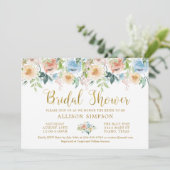 Elegant pastel Waterverf bloemig Vrijgezellenfeest Kaart (Staand voorkant)