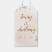 Elegant Pastel Waterverf Cadeaulabel (Voorkant)