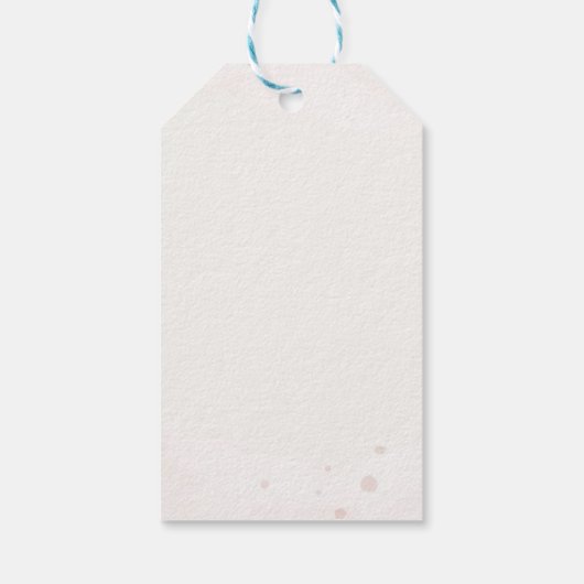Elegant Pastel Waterverf Cadeaulabel (Achterkant)