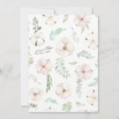 Elegant Pastel Waterverf Floral  Kaart (Achterkant)