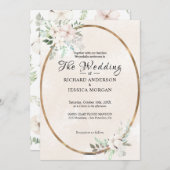 Elegant Pastel Waterverf Floral  Kaart (Voorkant / Achterkant)