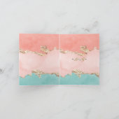 Elegant Pastel Waterverf Gold Foil Vrijgezellenfee (Binnen)