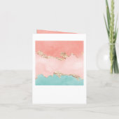 Elegant Pastel Waterverf Gold Foil Vrijgezellenfee (Achterkant)