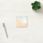 Elegant Pastel Waterverf Monogramed Post-it® Notes (Kantoor)