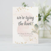 Elegant pastel waterverf sparen de Datum (Staand voorkant)