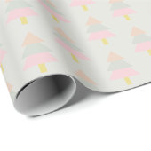 Elegant Pastel Winter Patroon Cadeaupapier (Rol Hoek)