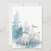 Elegant Pastel Winter Scene - kerstfamilie Foto (Achterkant)
