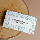 Elegant pastelblauw  vlinderbloemig visitekaartje