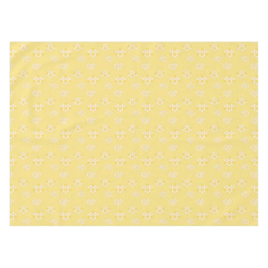 Elegant pastelgeel honingraat Baby shower Tafelkleed (Voorkant (Horizontaal))